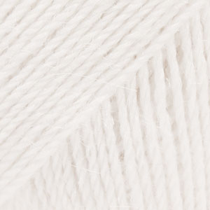 DROPS Alpaca 101, white / balta