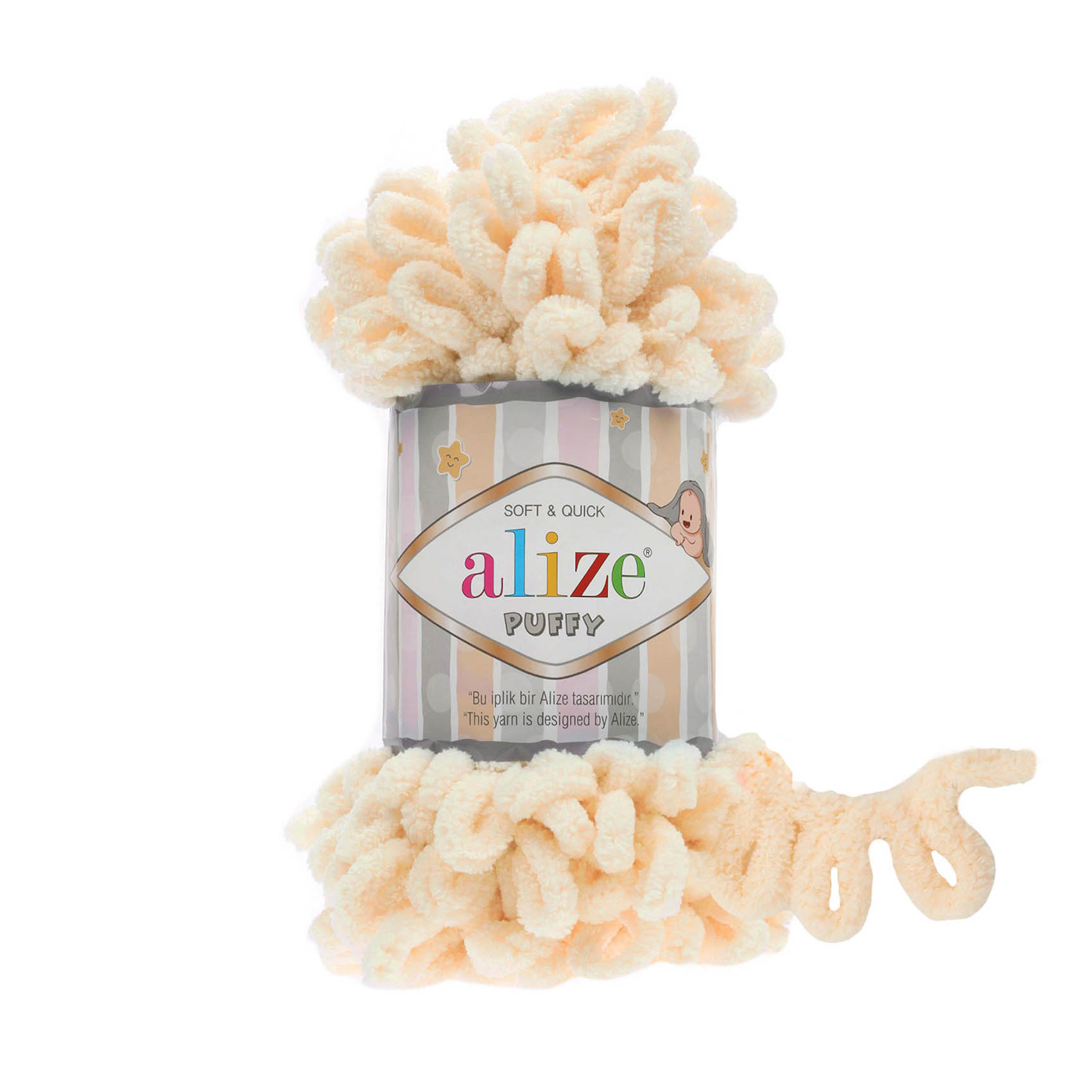 Alize Puffy 742, vanilla / vanilė