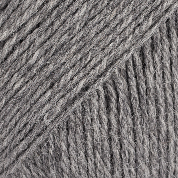 Drops Flora 04,  medium grey / vidutinio pilkumo