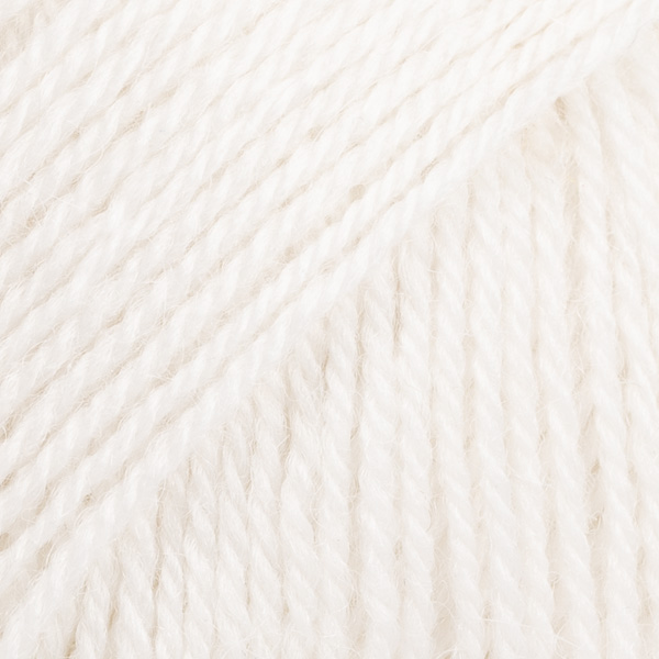 Drops Flora 02, white / balta