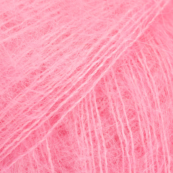DROPS Kid-Silk 62, strawberry ice cream / braškių ledai